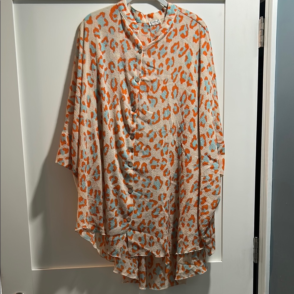 Free People Multicolor Abstract Print Set NWOT